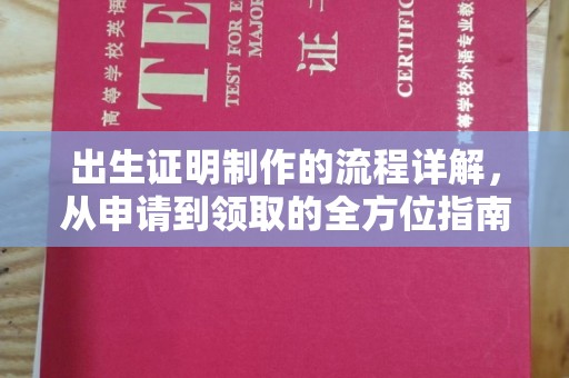 乐东出生证明制作的流程详解，从申请到领取的全方位指南